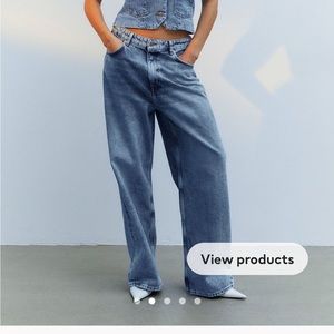 H&M wide regular jeans